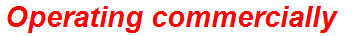 Operating commercially