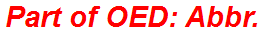 Part of OED: Abbr.