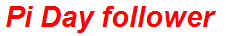 Pi Day follower