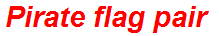 Pirate flag pair