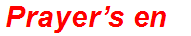 Prayer’s end