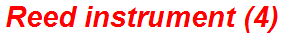 Reed instrument (4)