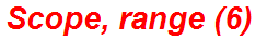 Scope, range (6)