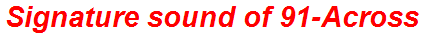 Signature sound of 91-Across