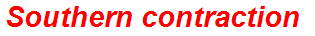 Southern contraction