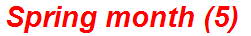 Spring month (5)