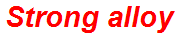 Strong alloy