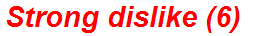 Strong dislike (6)
