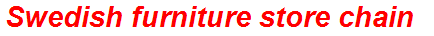 Swedish furniture store chain