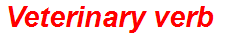 Veterinary verb