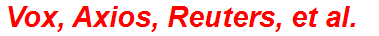 Vox, Axios, Reuters, et al.