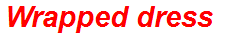 Wrapped dress