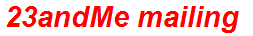 23andMe mailing