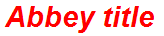 Abbey title