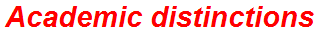 Academic distinctions
