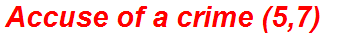 Accuse of a crime (5,7)