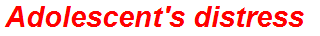 Adolescent's distress