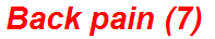 Back pain (7)