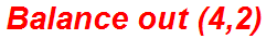 Balance out (4,2)