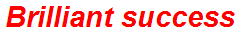 Brilliant success