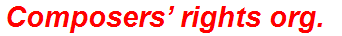 Composers’ rights org.