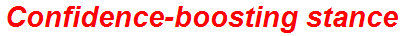 Confidence-boosting stance