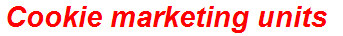 Cookie marketing units