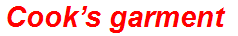 Cook’s garment