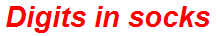 Digits in socks
