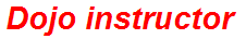 Dojo instructor