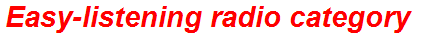 Easy-listening radio category
