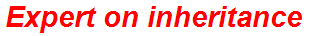 Expert on inheritance