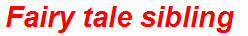Fairy tale sibling