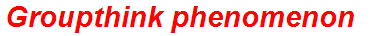 Groupthink phenomenon