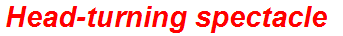 Head-turning spectacle