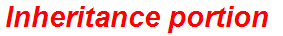 Inheritance portion