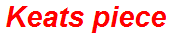 Keats piece