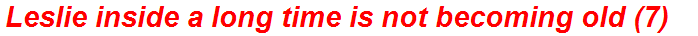 Leslie inside a long time is not becoming old (7)