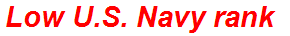 Low U.S. Navy rank