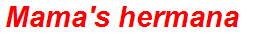 Mama's hermana
