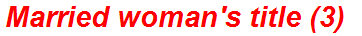Married woman's title (3)