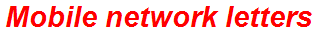 Mobile network letters