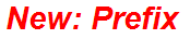 New: Prefix