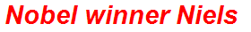 Nobel winner Niels