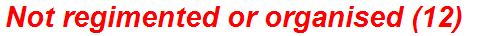 Not regimented or organised (12)
