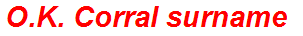 O.K. Corral surname