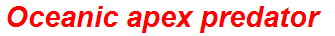 Oceanic apex predator