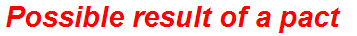 Possible result of a pact