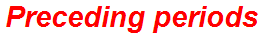 Preceding periods