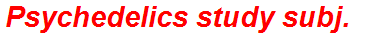 Psychedelics study subj.